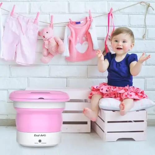 Portable Mini Washer: Pink, 110V-240V 100 Deals
