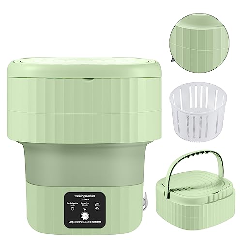 Portable Mini Washing Machine, Green 100 Deals