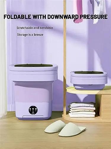 Portable Mini Washing machine, 11L, Purple color 100 Deals