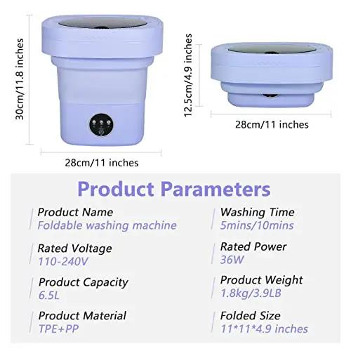 Portable Washer and Dryer Combo, 6.5L, Purple 100 Deals
