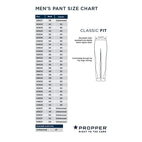 Propper Men's Kinetic Black Pants 42x36 100 Deals