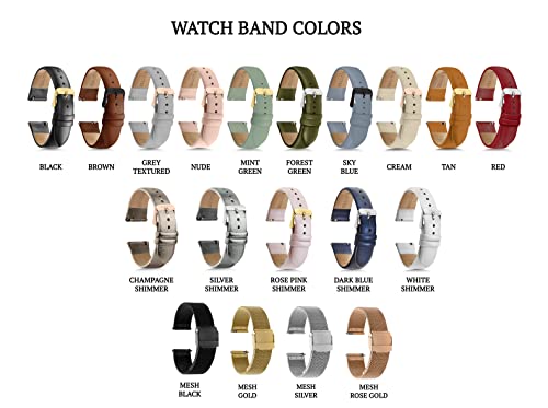 Quick Release Leather Watch Band Straps 100 Deals