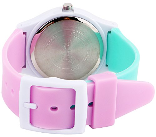 RUIWATCHWORLD Kids Silicone Band Time Watch Green 100 Deals