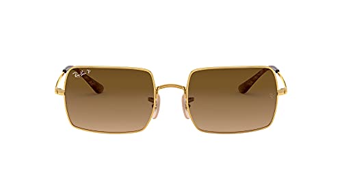 Ray-Ban Gold/Polarized Brown Gradient Sunglasses, 54mm 100 Deals