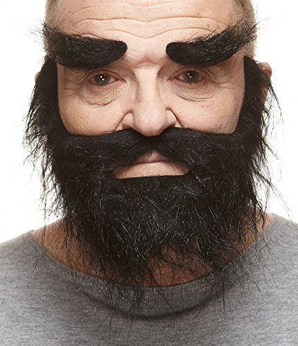 Realistic Black Fake Beard Mustache Eyebrows 100 Deals