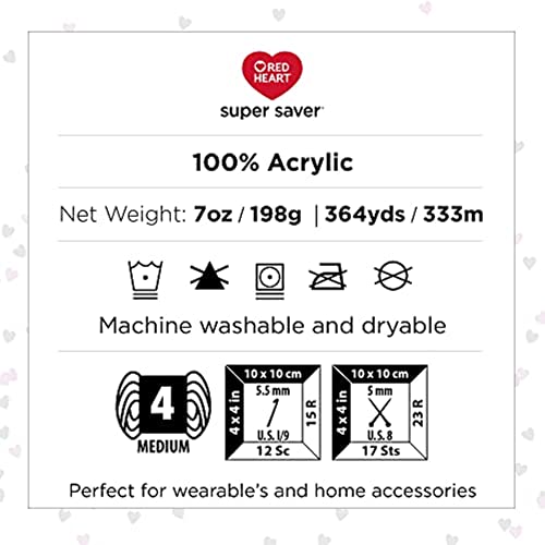 Red Heart Super Saver Yarn Black 3-Pack 100 Deals