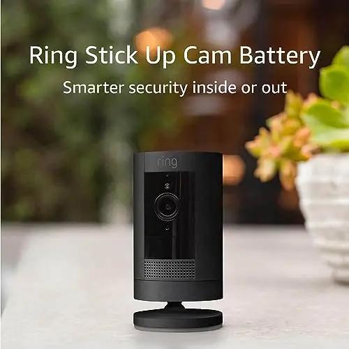 Ring Stick Up Cam Black - HD Security Camera 100 Deals