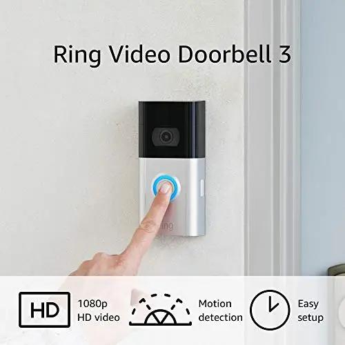 Ring Video Doorbell 3: Upgraded Wifi and Motion Detection 100 Deals