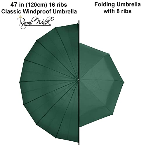 Royal Walk Windproof Golf Umbrella Dark Green 100 Deals