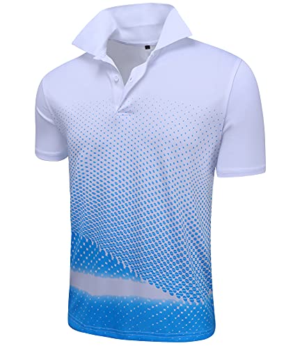 SCODI Men's Golf Polo Shirt White 2XL 100 Deals