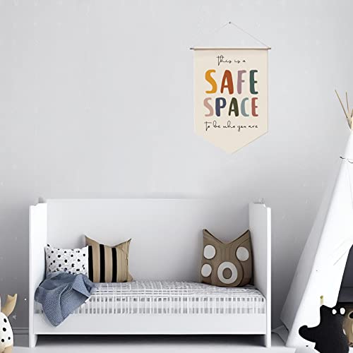 Safe Space Wall Hanging for Therapy Offices 100 Deals