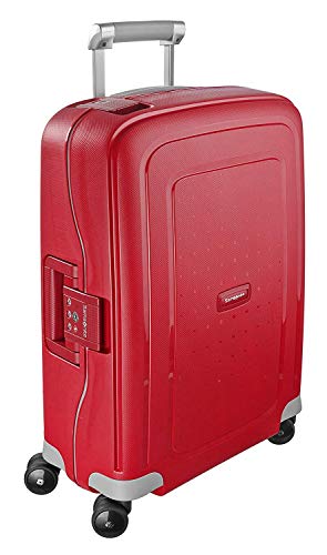 Samsonite S'Cure Carry-On Spinner Luggage, Crimson Red 100 Deals