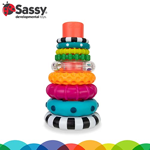 Sassy Stacks Circles Stacking Ring Toy Set 100 Deals