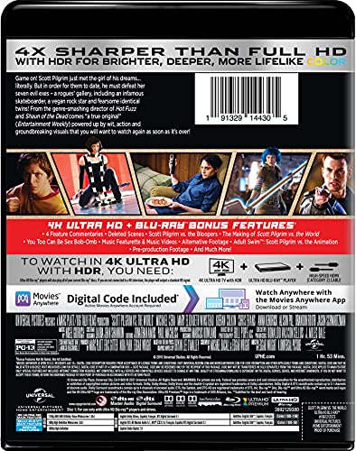 Scott Pilgrim 4K Ultra HD Blu-ray 100 Deals