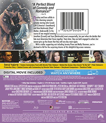 Serendipity (Blu-ray + Digital) 100 Deals