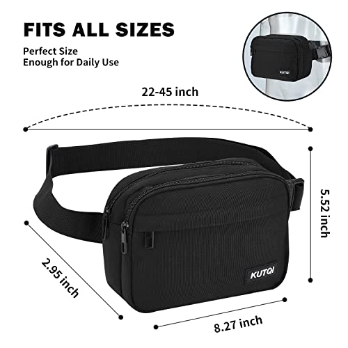 kUTQI Adjustable Strap Waist Pack for Travel 100 Deals