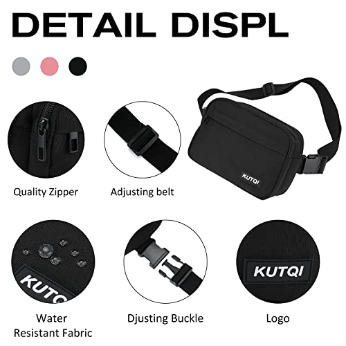 kUTQI Adjustable Strap Waist Pack for Travel 100 Deals
