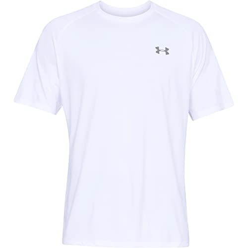 Under Armour mens Tech 2.0 Short-Sleeve T-Shirt , White (100)/Overcast Gray , Large | Physical | Amazon, Sports, T-Shirts, Under Armour | Under Armour