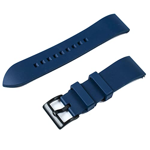 StrapHabit FKM Rubber Watch Strap Band Blue Amazon StrapHabit Watch Bands Wireless