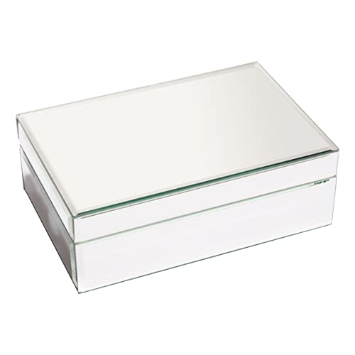 Timetrace Mirrored Glass Jewelry Box Organizer Amazon Home Jewelry Boxes Timetrace