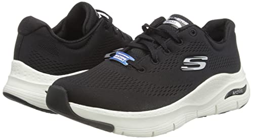 Skechers Arch Fit - Wide Black/White 9 Amazon Fashion Sneakers Shoes Skechers