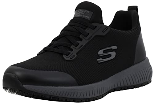 Skechers Women's Squad Sr Food Service Shoe, Black/Charcoal, 10 M US | Physical | Amazon, Shoes, Skechers | Skechers