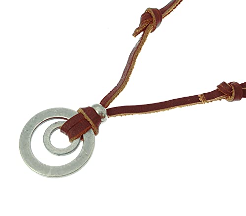 Surfer Leather Necklace with Metal Pendant Amazon benerini Jewelry Necklaces
