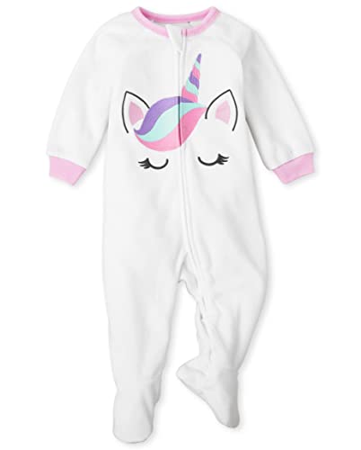 The Children's Place Unicorn Graphic Footed Pajama Amazon Apparel Blanket Sleepers The Children's Place