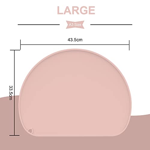 Silicone Baby Placemats Pink Amazon Baby Product KVK Place Mats