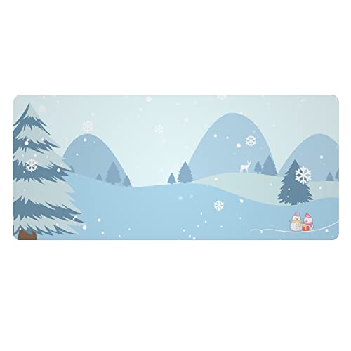 YUNZII Keynovo Gaming Mouse Pad, Large Mouse Pad, Non-Slip 4mm Laptop Gaming Desk Pad,Waterproof Desk Pad for Gaming, Office and Home (35.4'' x 15.7'', Snow) | Physical | Amazon, Mouse Pads, Office Product, YUNZII | YUNZII