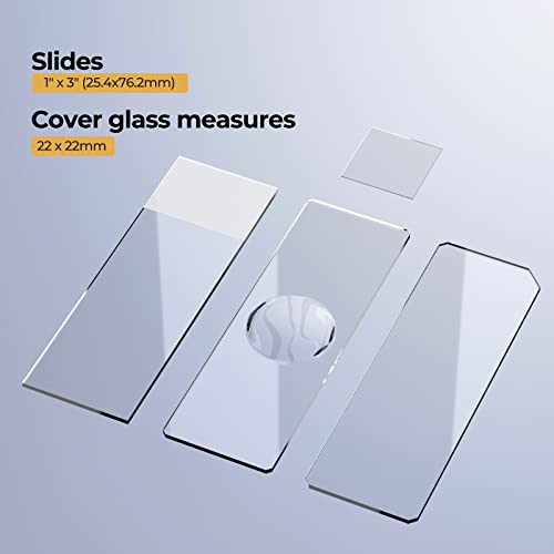 Vabiooth Microscope Slides and Cover Glass Kit