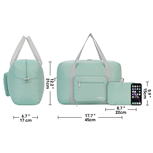 Spirit Airlines Mint Green Foldable Duffel Bag Amazon Luggage Narwey Travel Duffels