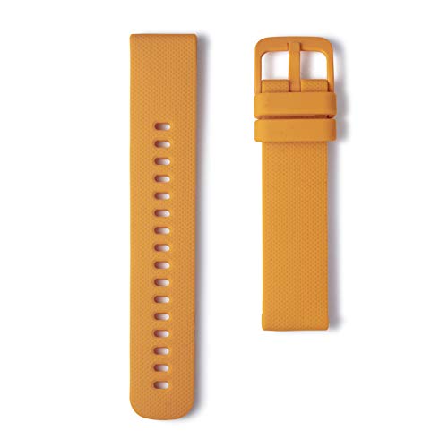 WRISTOLOGY Orange Silicone Watch Band Strap 22mm