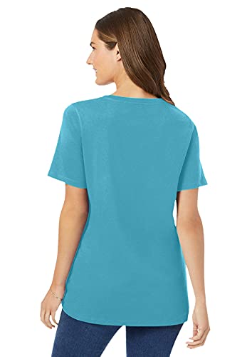 Woman Within 3X Petite V-Neck Tee Shirt