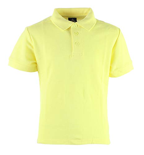 Access Unisex Kid's Short Sleeve School Uniform Pique Polo Pale Yellow L (14/16) | Physical | Access, Amazon, Apparel, Clothing | Access