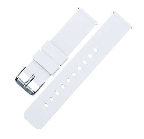 18mm White Soft Silicone Quick Release Straps for Barton Watch Bands Amazon BARTON WATCH BANDS Watch Watch Bands