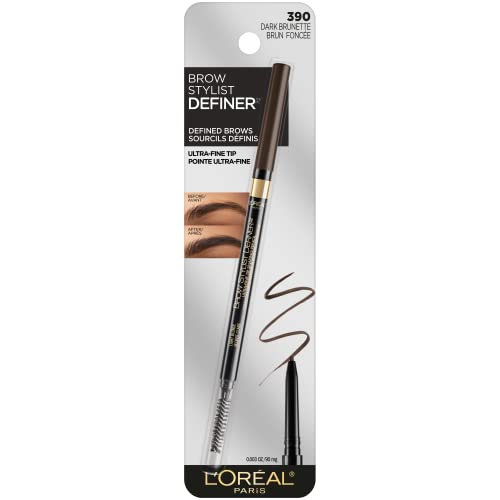 L’Oréal Paris Makeup Brow Stylist Definer Waterproof Eyebrow Pencil, Ultra-Fine Mechanical Pencil, Draws Tiny Brow Hairs and Fills in Sparse Areas and Gaps, Dark Brunette, 0.003 Ounce (Pack of 1) | Physical | Amazon, Beauty, Eyebrow Color, L’Oréal Paris, makeup | L’Oréal Paris