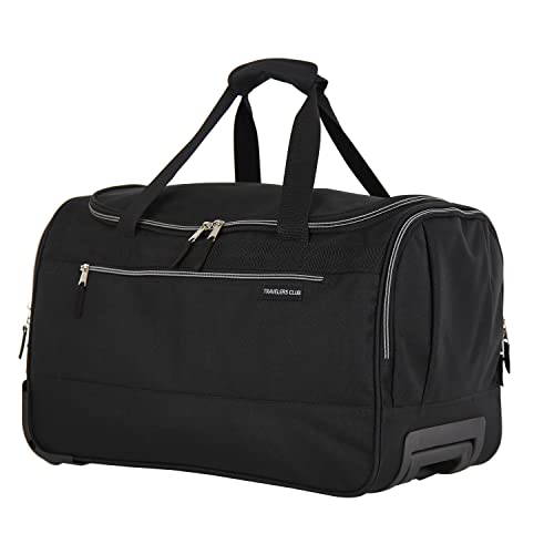 Travelers Club Discoverer Black Rolling Duffel Bag Amazon Luggage Travel Duffels Travelers Club