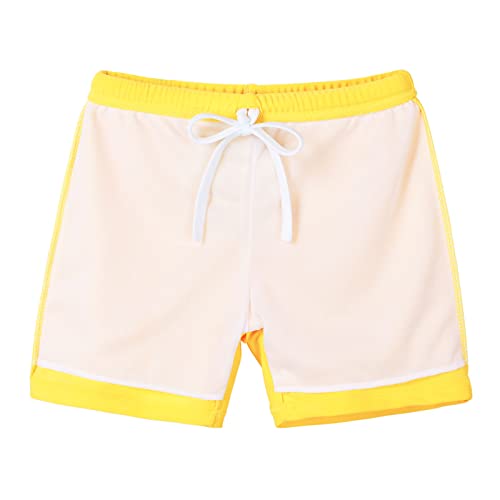 TFJH E Kids Swim Shorts UV 50+ Yellow Amazon Apparel TFJH E Trunks