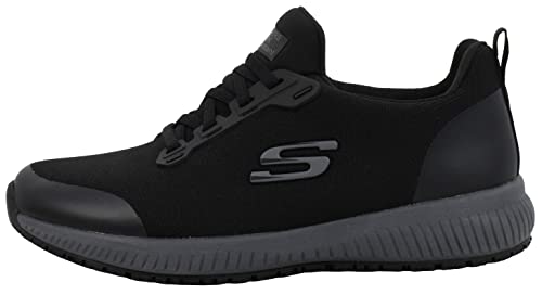 Dark Slate Gray Skechers Women's Squad Sr Food Service Shoe, Black/Charcoal, 10 M US