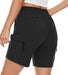 Yuanyi Quick Dry Women's Hiking Shorts Black Amazon Apparel Shorts Yuanyi
