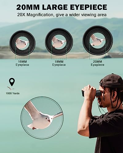 UMEIJA 20x25 Compact Waterproof Binoculars for Adults Amazon Binoculars Camera optics outdoors UMEIJA