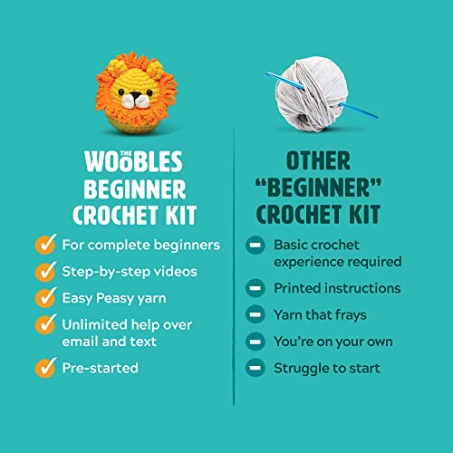 Woobles Crochet Kit with Easy Peasy Yarn Amazon Crochet Kits Home The Woobles