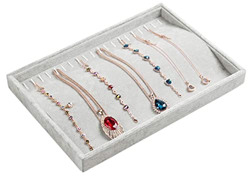 Stratalife Necklace Organizer Stackable Jewelry Organizer Drawer Tray Necklace Holder Jewelry Display Bracelet Organizer Storage Tray for Drawer (Grey) | Physical | Amazon, Jewelry Trays, Stratalife, Tools | Stratalife