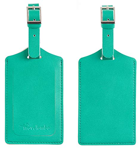 Travelambo Luggage Tag Faux Leather for Suitcase Women Kids Funny Cute (Blooming Green) | Physical | Amazon, Luggage, Luggage Tags, Travelambo | Travelambo