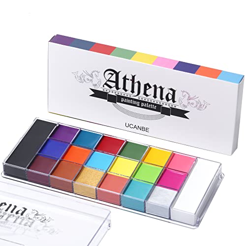 UCANBE Athena Face Body Paint Oil Palette, Professional Flash Non Toxic Safe Tattoo Halloween FX Party Artist Fancy Makeup Painting Kit For Kids and Adult | Physical | Amazon, Beauty, Face Painting, makeup, UCANBE | UCANBE