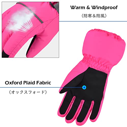 TRIWONDER Kids Waterproof Winter Snow Gloves