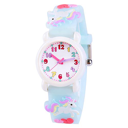 Venhoo Kids Unicorn Silicone Wrist Watch Blue Amazon Venhoo Watch Wrist Watches