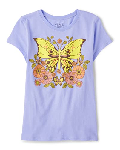The Children's Place Butterfly Flower Graphic Tee Amazon Apparel Tees The Children's Place