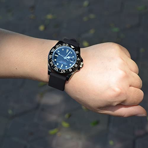 WOCCI 20mm Silicone Watch Bands - Black Amazon Watch Watch Bands WOCCI